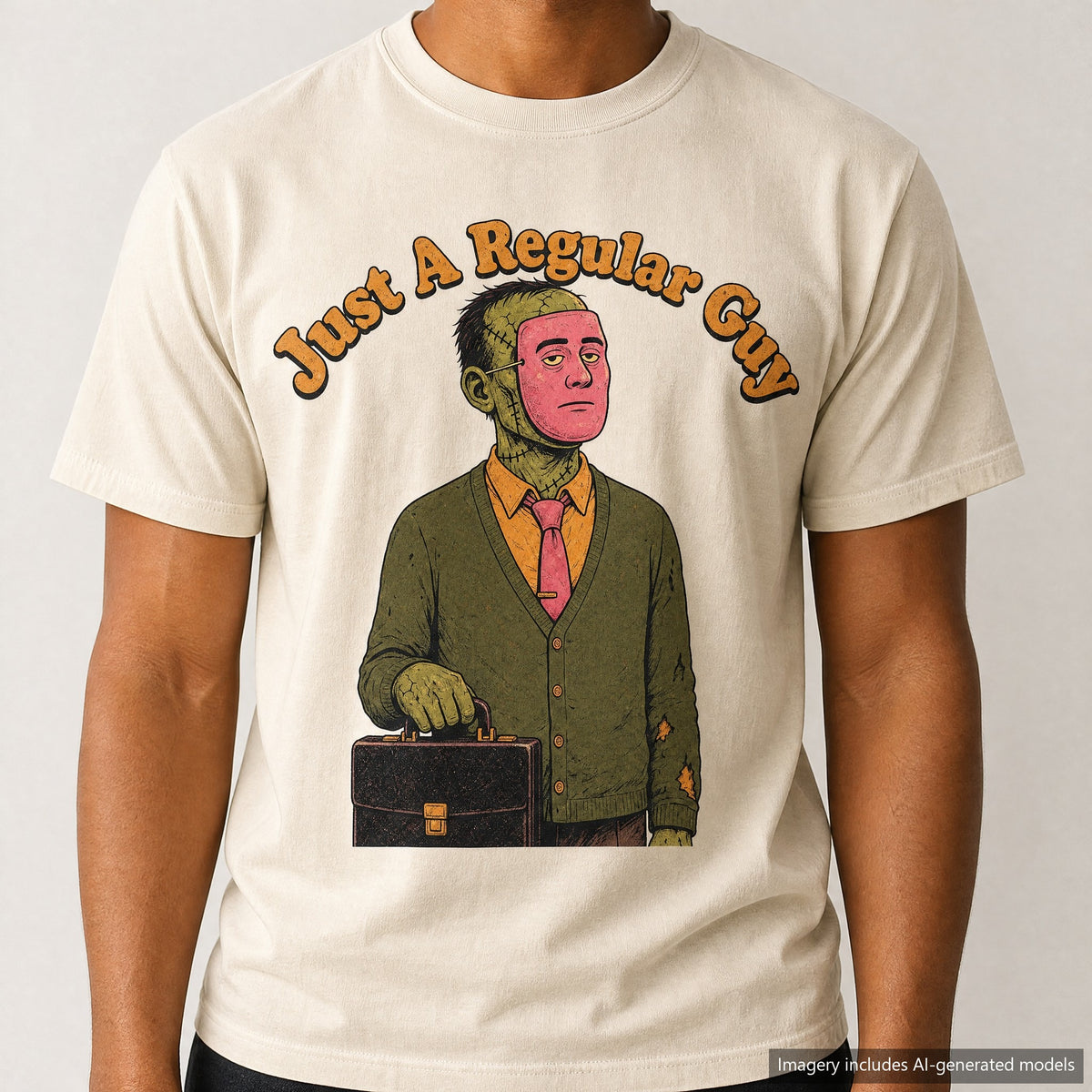 Just A Regular Guy T-shirt, laid flat