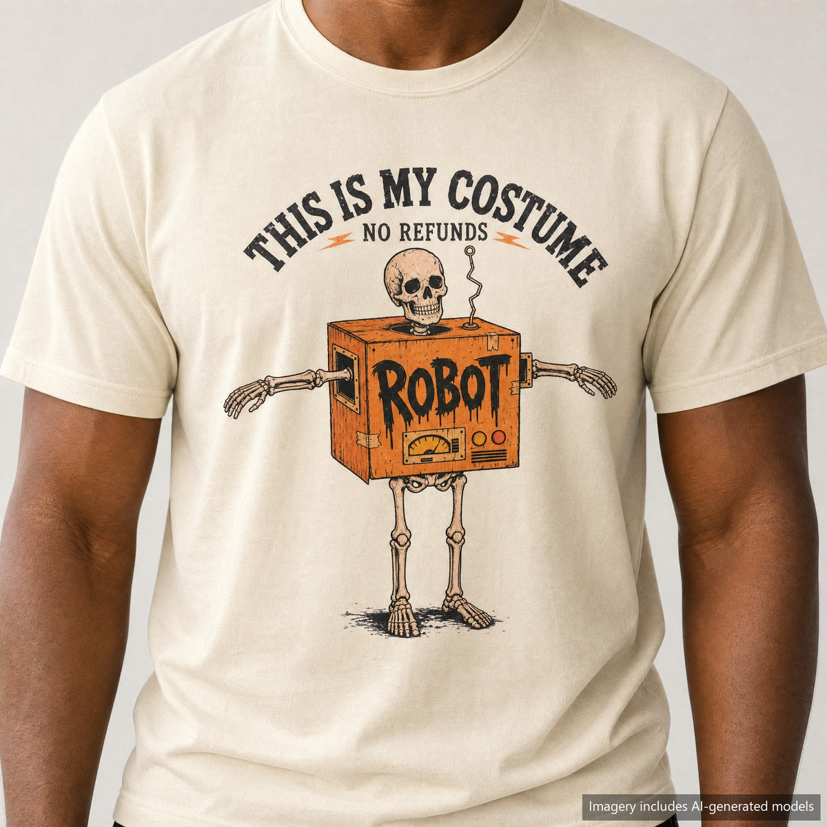 This Is My Costume T-shirt, laid flat