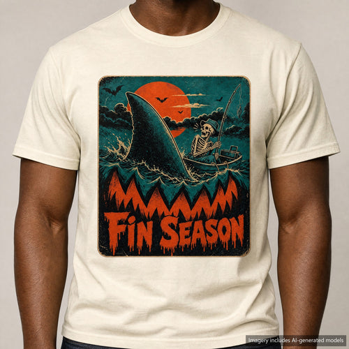 Halloween Film Parody T-shirt, laid flat