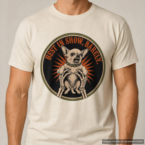 Halloween Dog T-shirt, laid flat