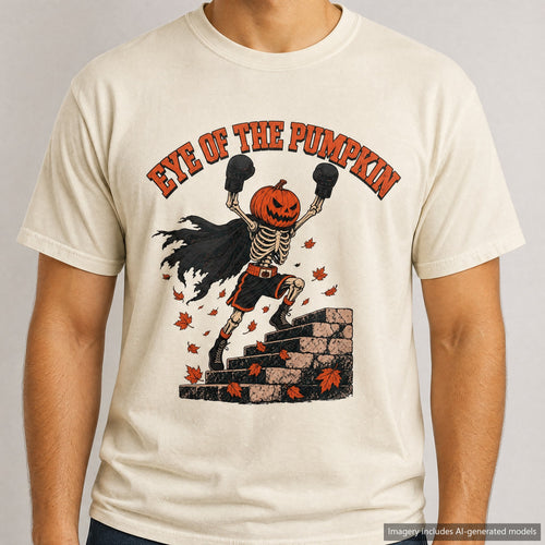 Halloween Movie Parody T-shirt, laid flat