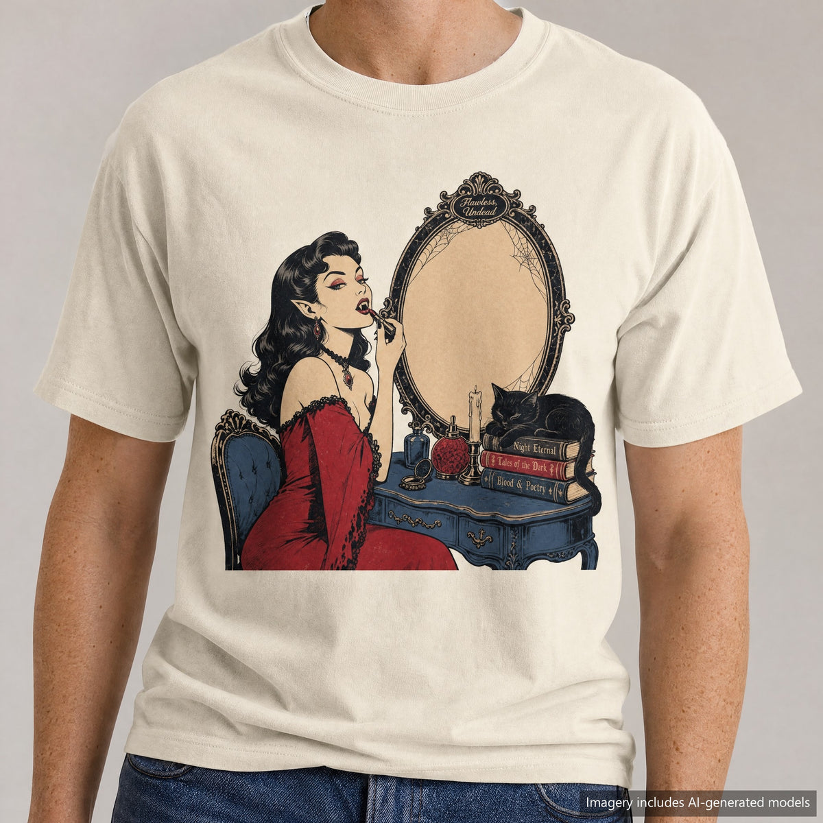 Flawless Undead T-shirt, laid flat