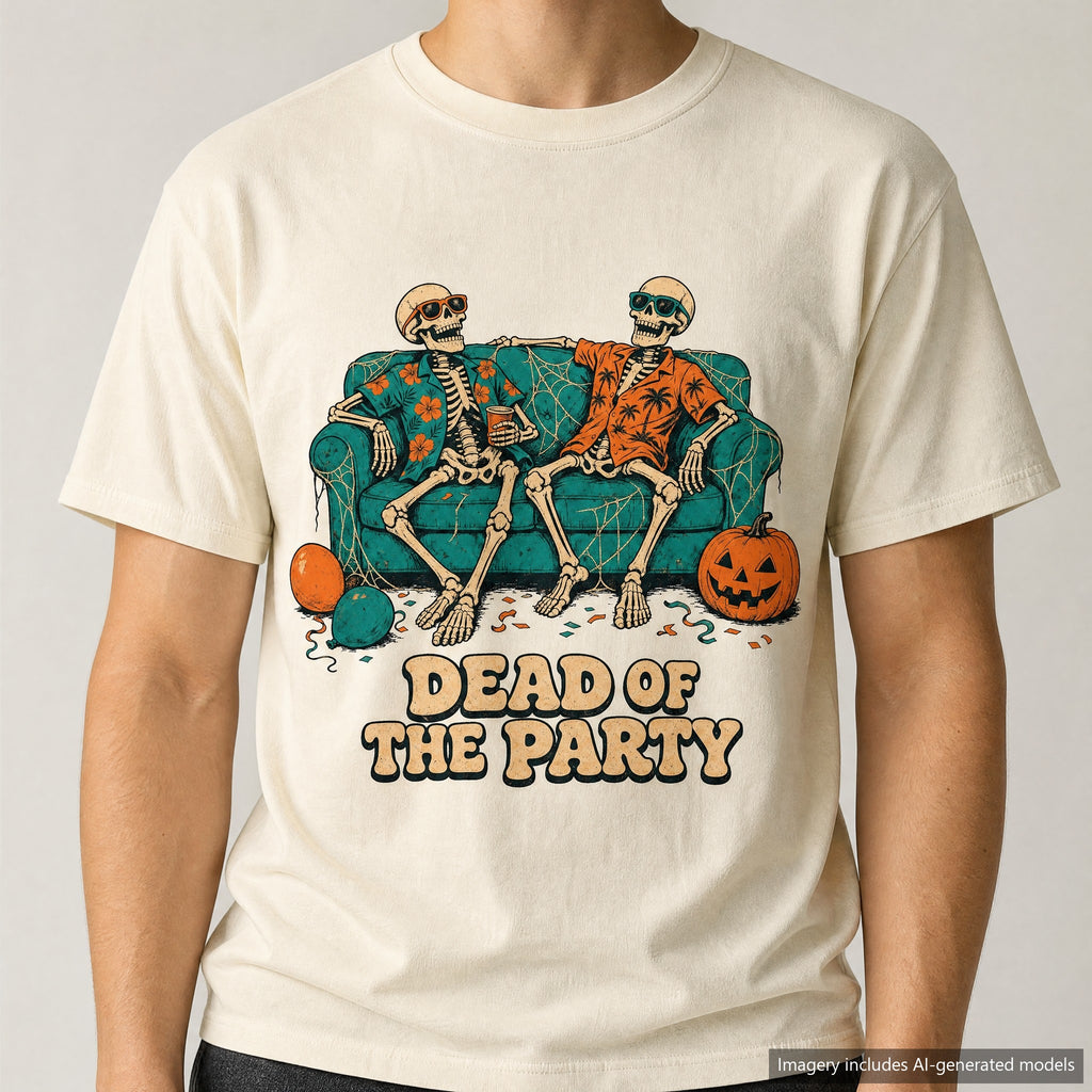 Dead Of The Party T-shirt, laid flat