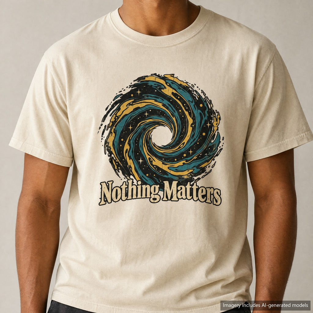 Nothing Matters T-shirt, laid flat