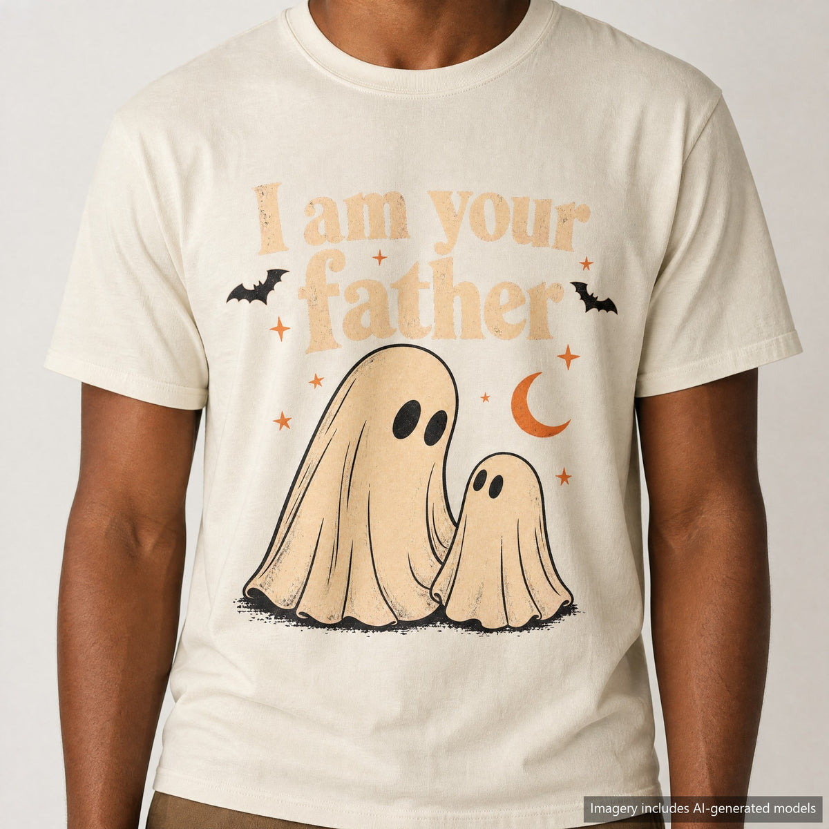 I Am Your Father T-shirt, laid flat