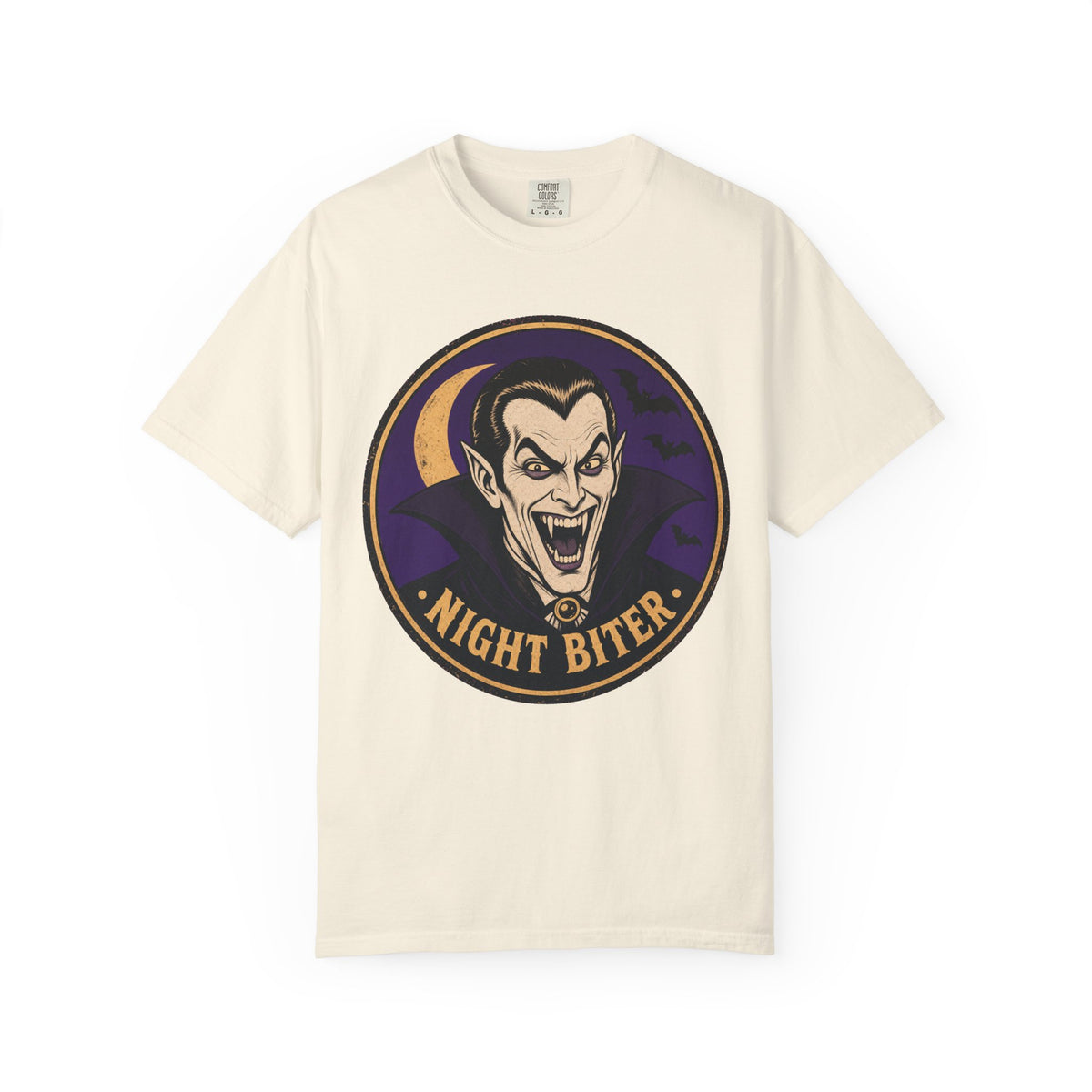 Night Biter T-shirt in Ivory, front view