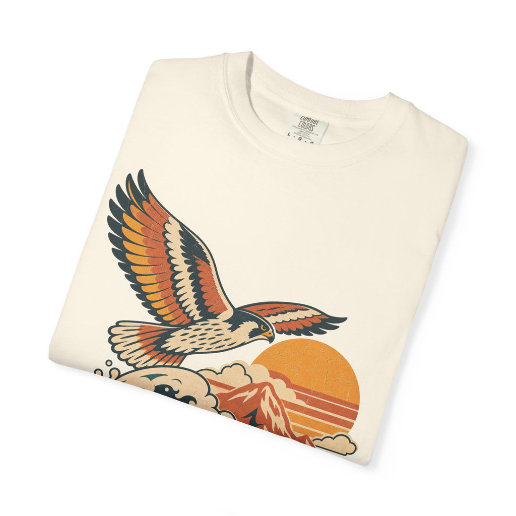 Falcon Wave T-shirt in Ivory, folded view