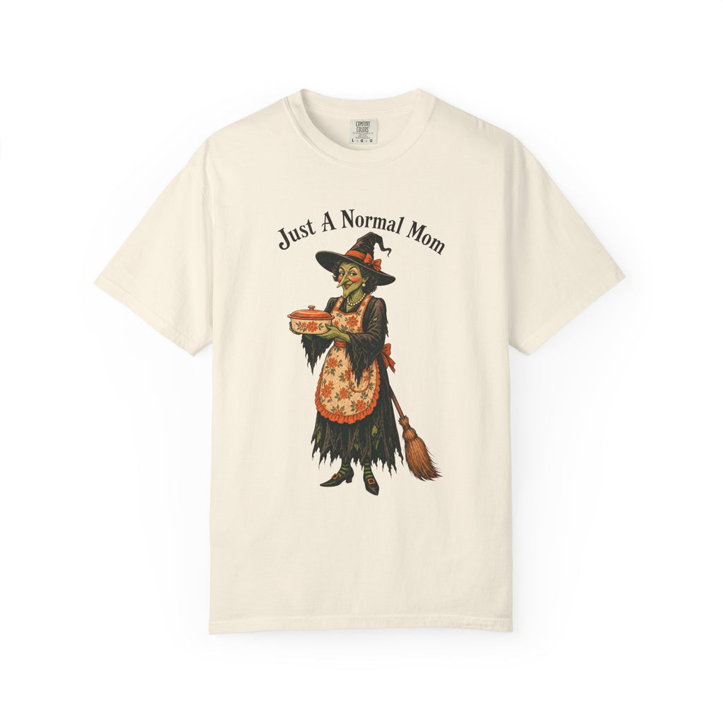 Just A Normal Mom T-shirt in Ivory, front view