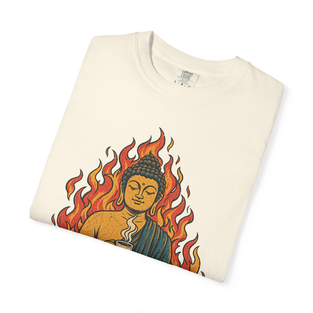 This Is Fine T-shirt in Ivory, folded view