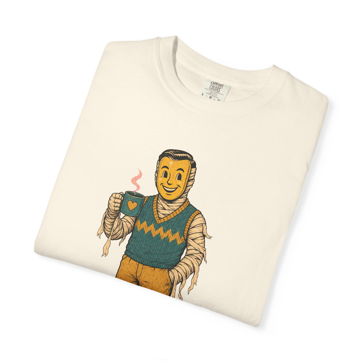 Totally Human T-shirt in Ivory, folded view