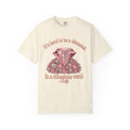 It's Hard to Be a Diamond in a Rhinestone World T-shirt in Ivory, front view