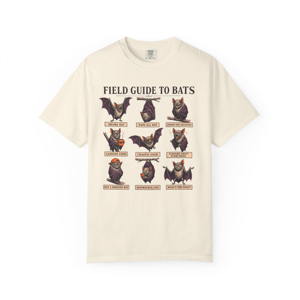 Field Guide to Bats T-shirt in Ivory, front view