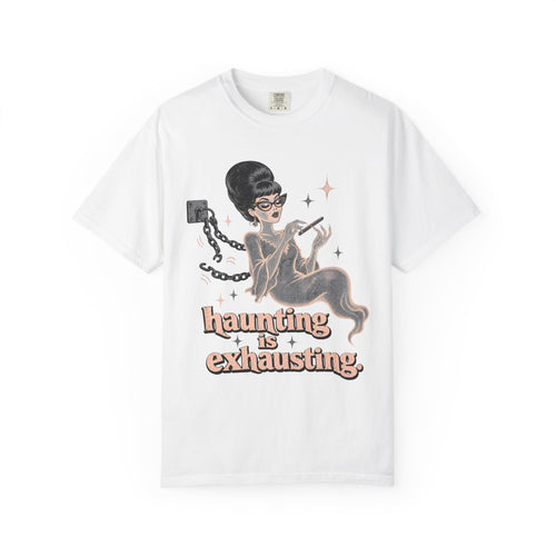 Sarcastic Female Halloween T-shirt in White, front view