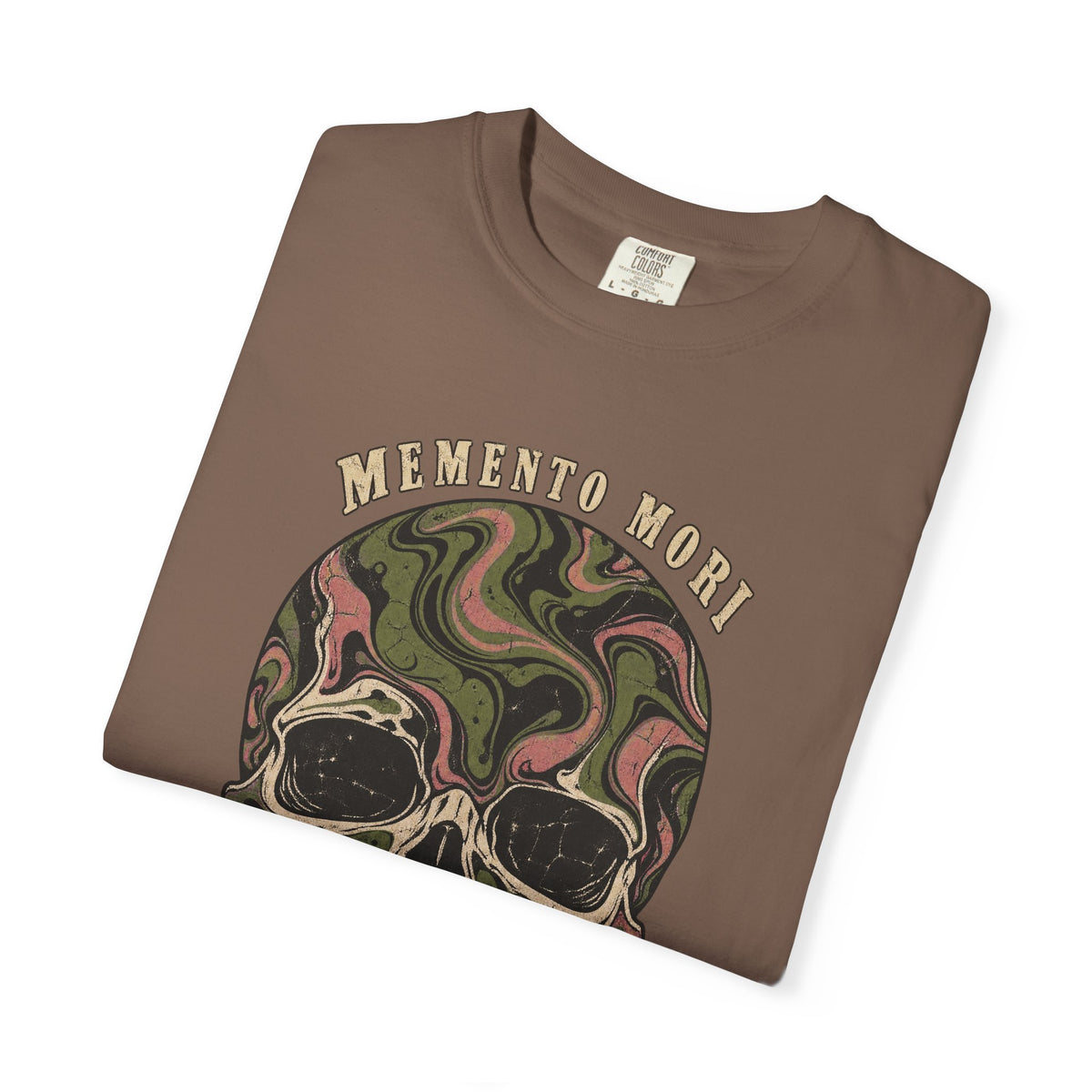 Comfort Colors® Memento Mori T-Shirt, Funny Vintage Philosophy Skull