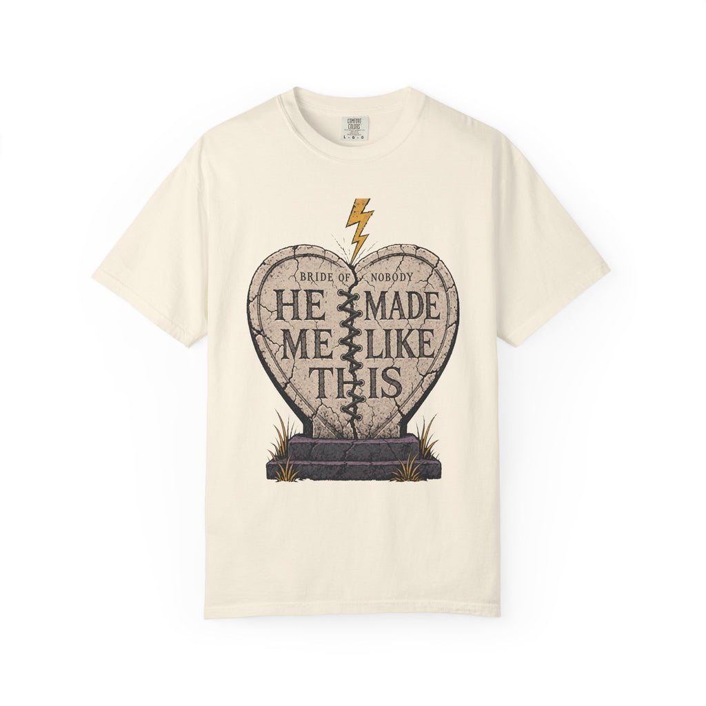 Bride of Nobody T-shirt in Ivory, front view