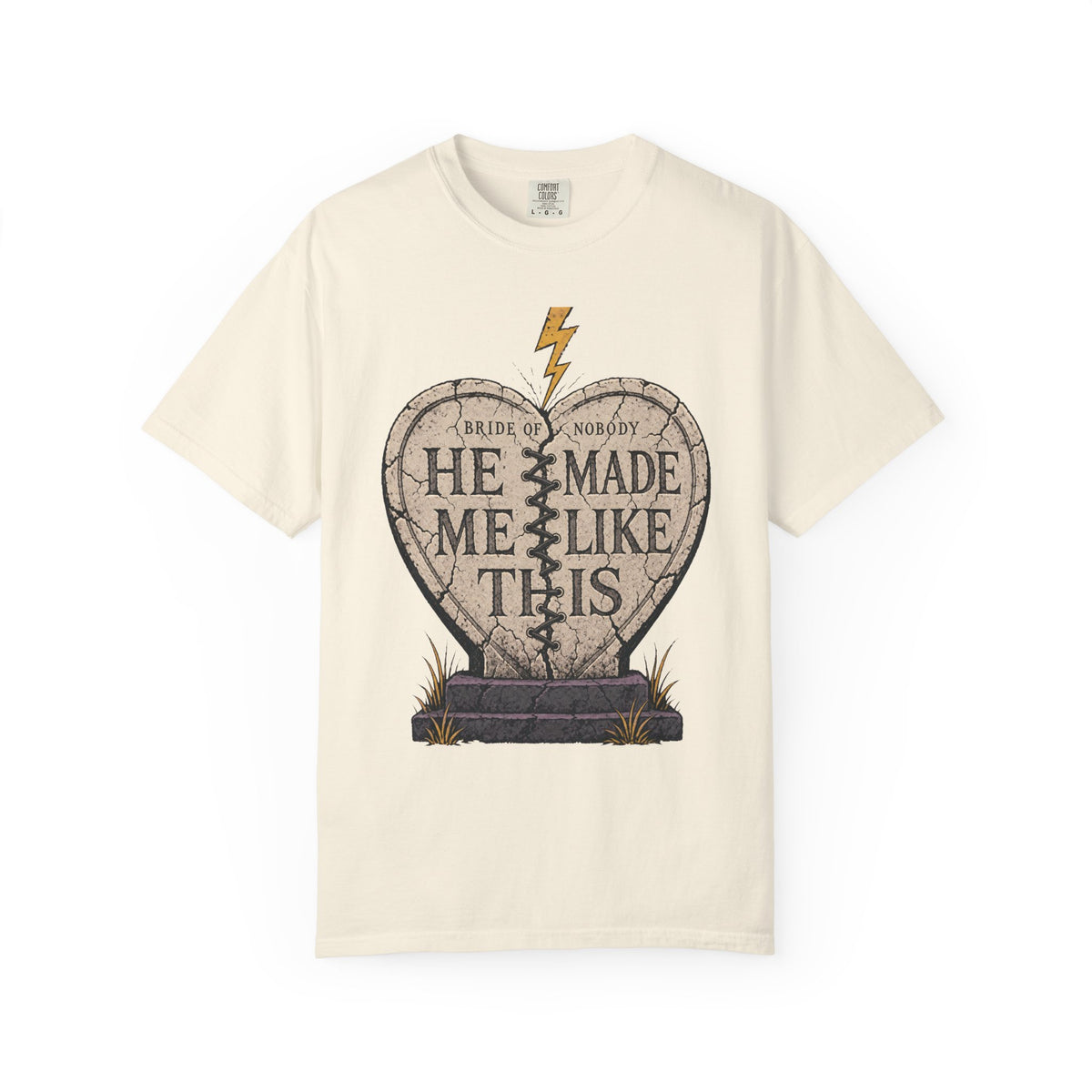 Bride of Nobody T-shirt in Ivory, front view