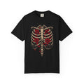 Thorny Vine Ribcage T-shirt in Black, front view