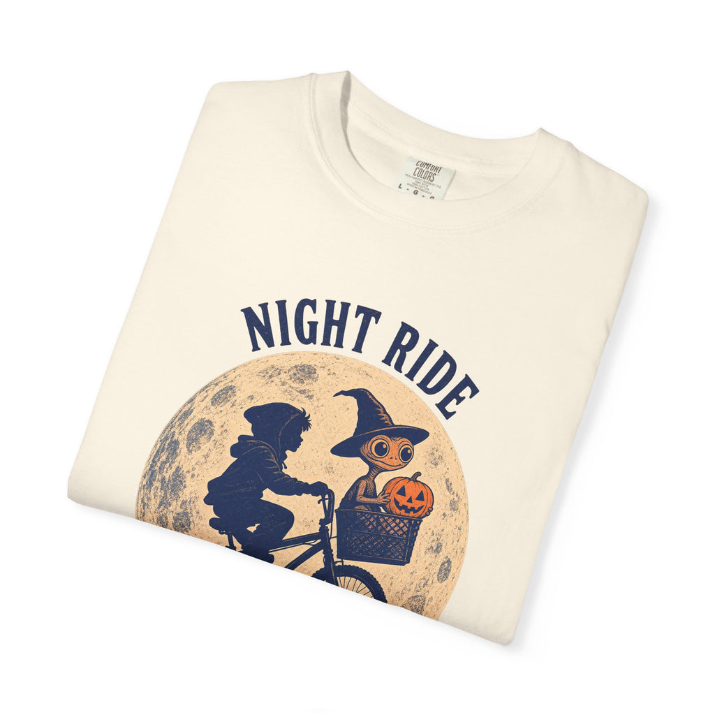 Night Ride T-shirt in Ivory, folded view