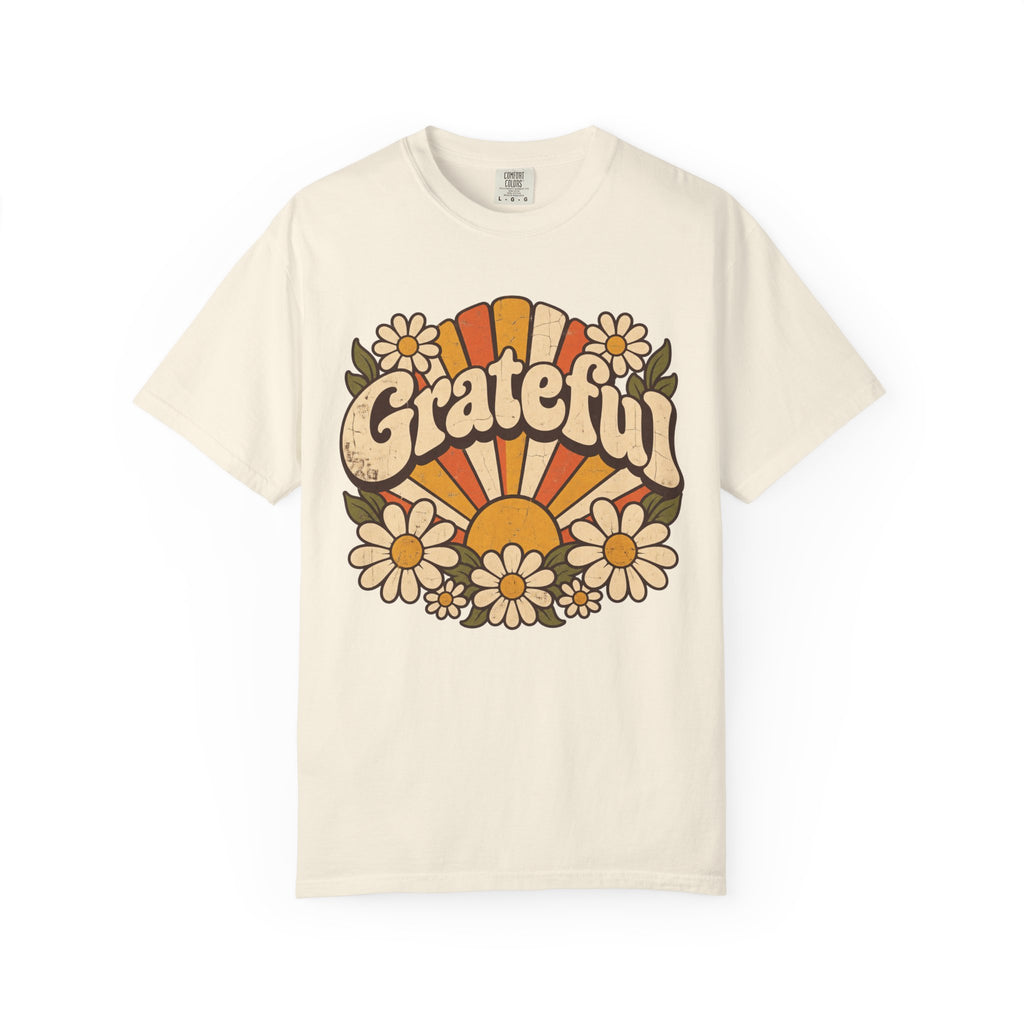Grateful T-shirt in Ivory, front view