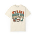 Why Am I Friends With These People T-shirt in Ivory, front view