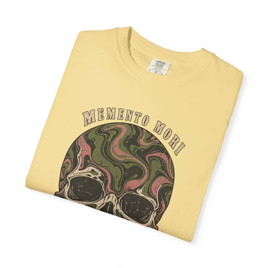 Comfort Colors® Memento Mori T-Shirt, Funny Vintage Philosophy Skull