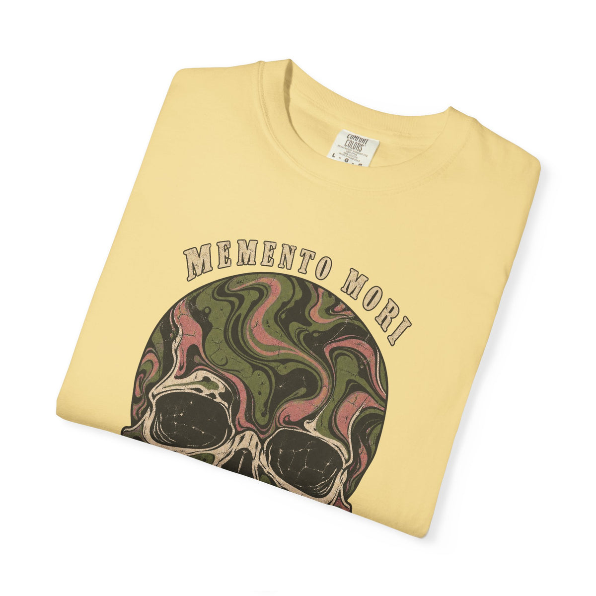 Comfort Colors® Memento Mori T-Shirt, Funny Vintage Philosophy Skull