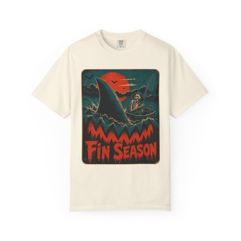 Halloween Film Parody T-shirt in Ivory, front view