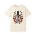 Vine Skeleton Ribcage T-shirt in Ivory, front view