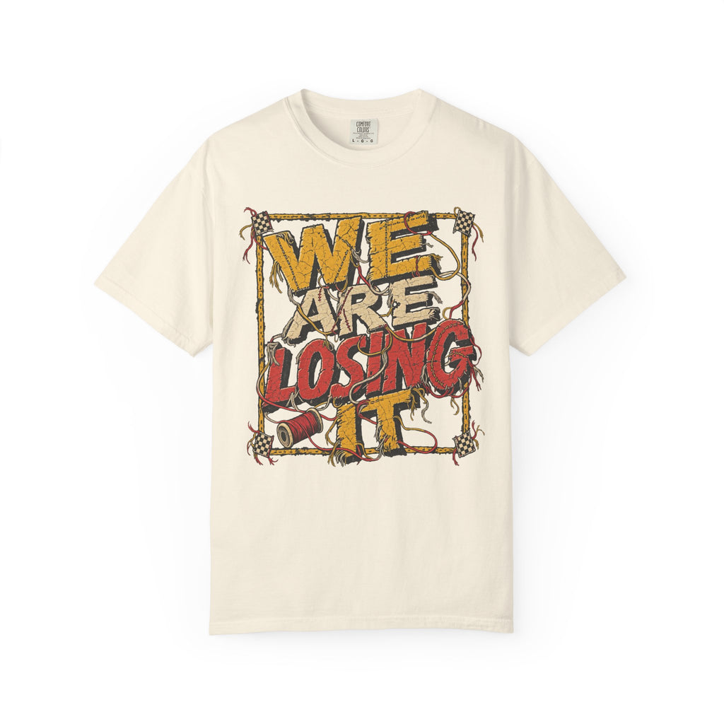We Are Losing It T-shirt in Ivory, front view