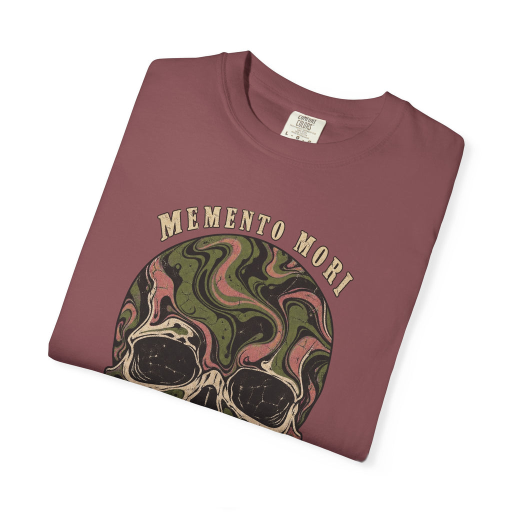 Comfort Colors® Memento Mori T-Shirt, Funny Vintage Philosophy Skull