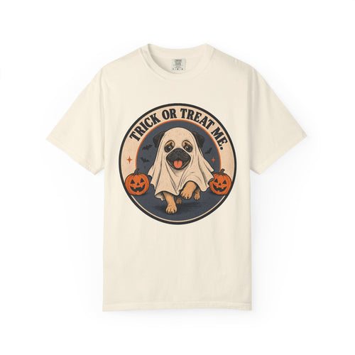 Trick or Treat Me T-shirt in Ivory, front view