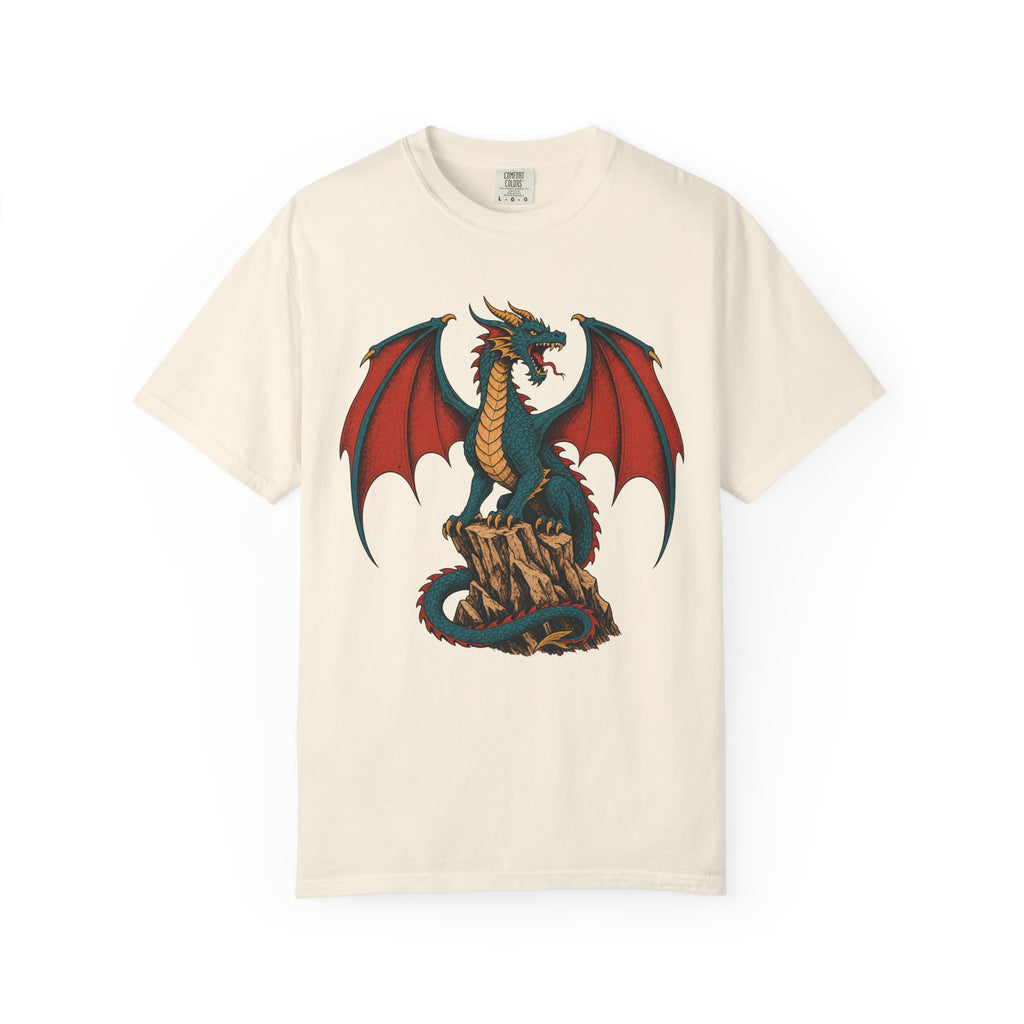 Dragon T-shirt in Ivory, front view