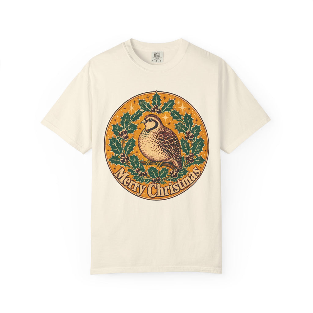 Merry Christmas T-shirt in Ivory, front view