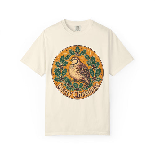 Merry Christmas T-shirt in Ivory, front view