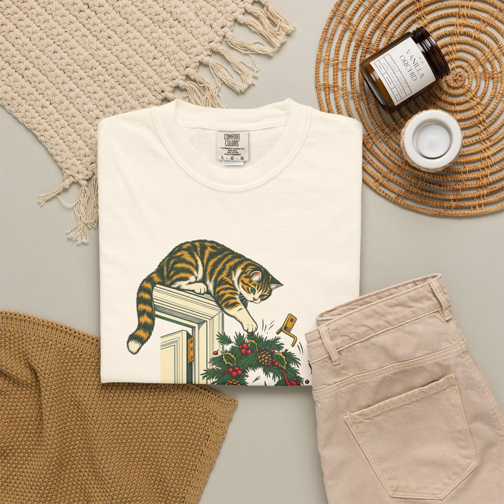 Peace On Earth T-shirt in Ivory, flat lay view