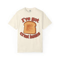 I've Got Crust Issues T-shirt in Ivory, front view