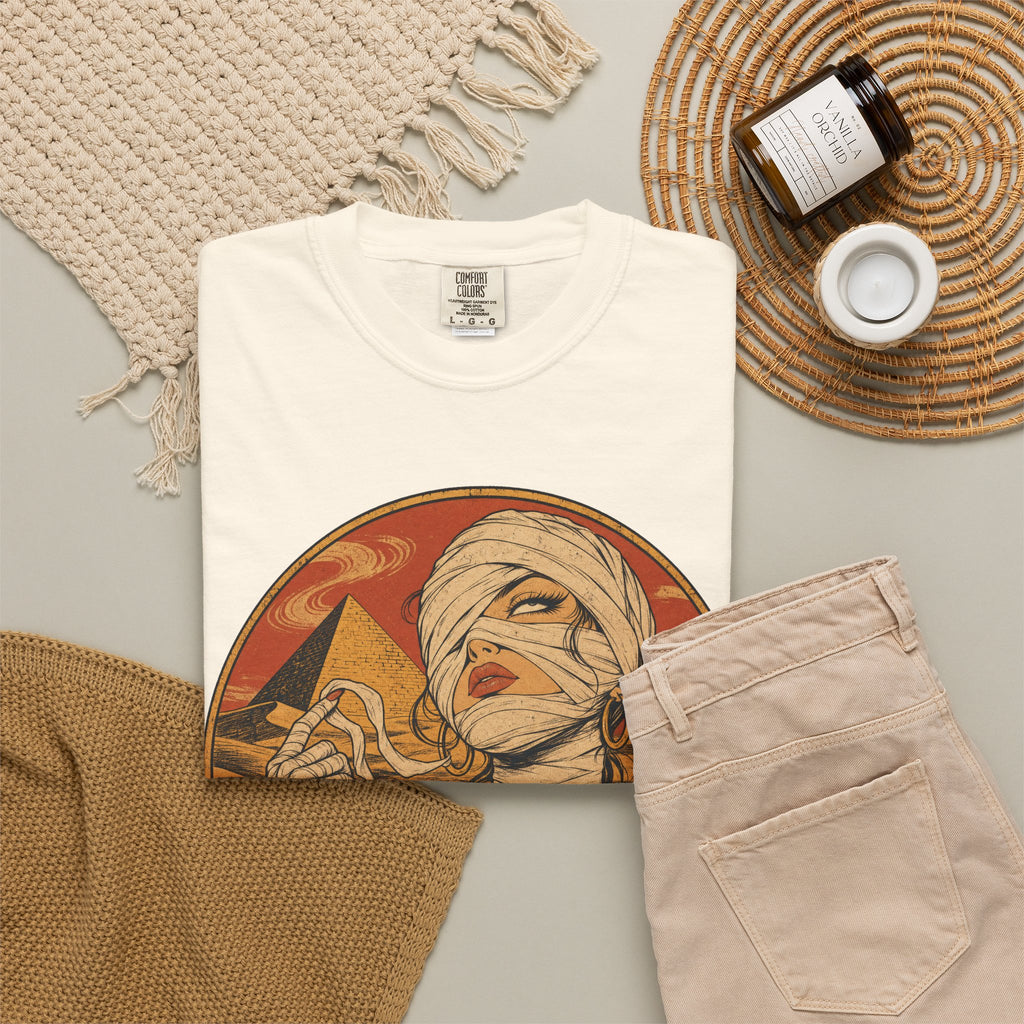 Keep Dreaming Mummy T-shirt in Ivory, flat lay view