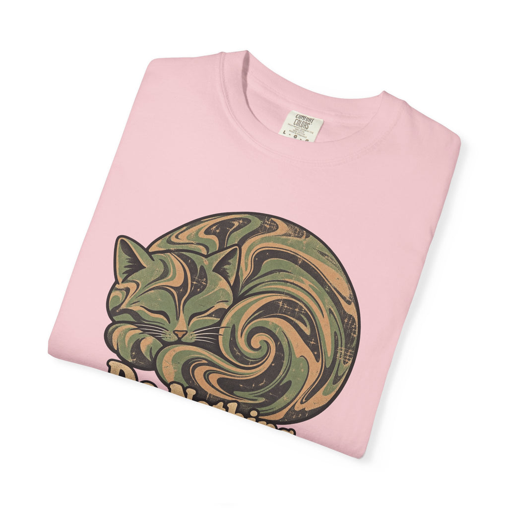 Comfort Colors® Do Nothing T-Shirt, Funny Vintage Philosophy Cat