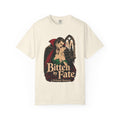 Bitten by Fate Vampire Romance Novel T-shirt in Ivory, front view