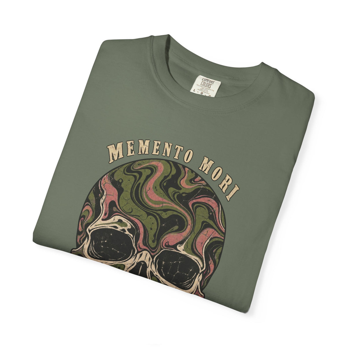 Comfort Colors® Memento Mori T-Shirt, Funny Vintage Philosophy Skull