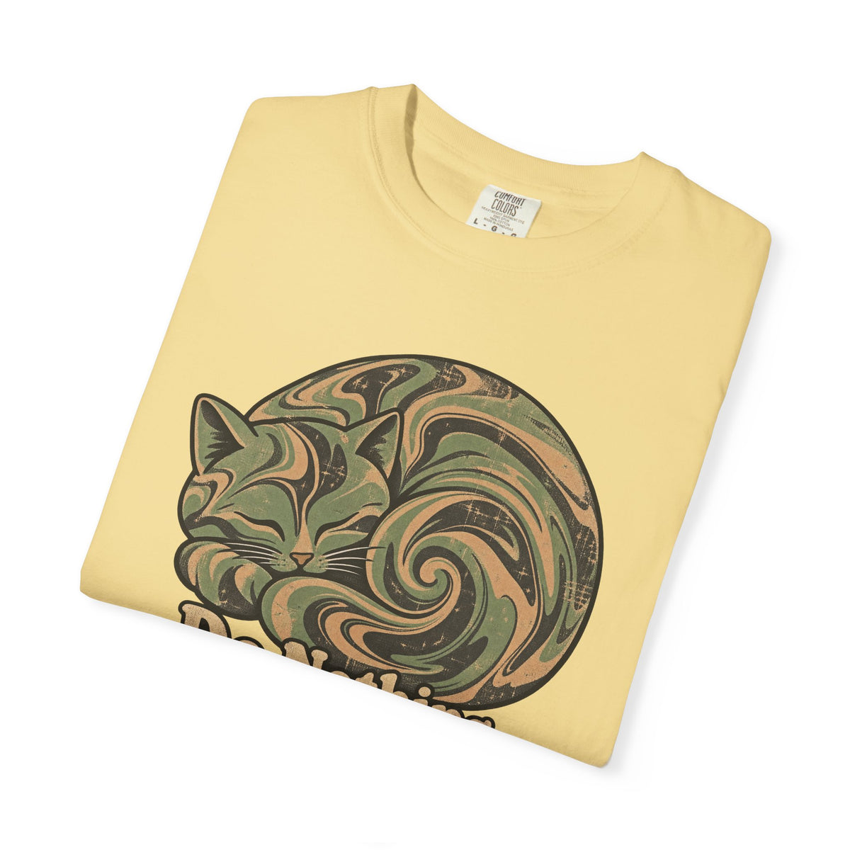 Comfort Colors® Do Nothing T-Shirt, Funny Vintage Philosophy Cat