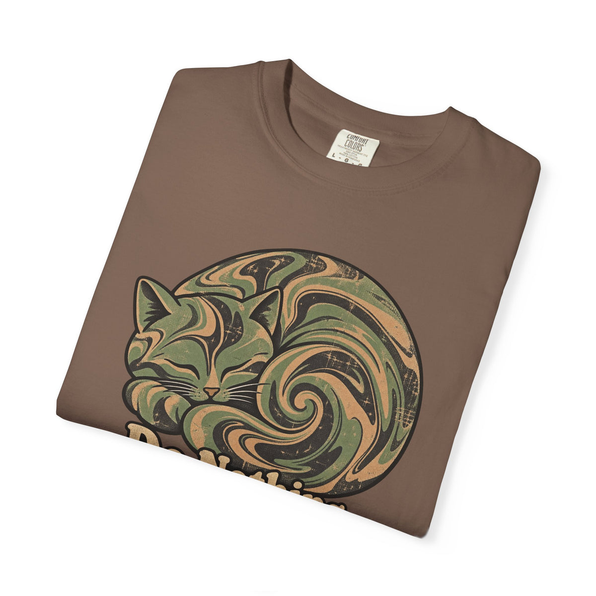 Comfort Colors® Do Nothing T-Shirt, Funny Vintage Philosophy Cat