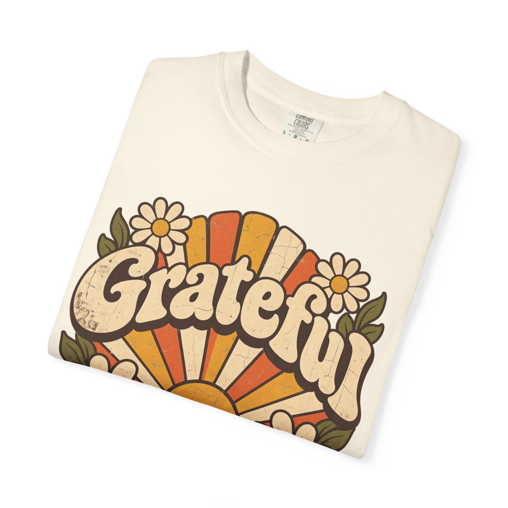 Grateful T-shirt in Ivory, folded view
