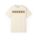 Skeezy Scrabble Tiles T-shirt in Ivory, front view