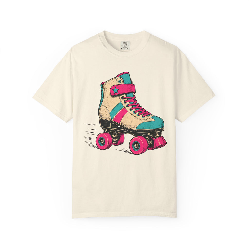 Roller Skate T-shirt in Ivory, front view