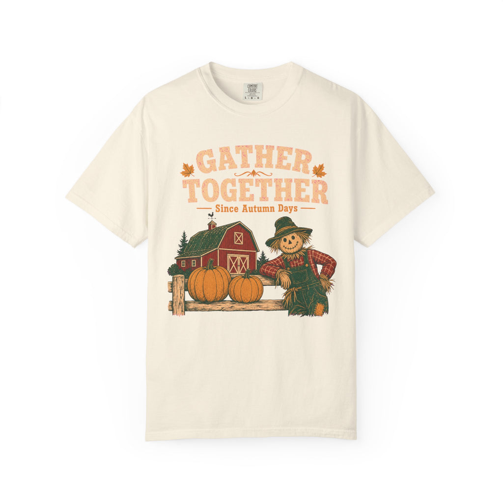 Gather Together T-shirt in Ivory, front view