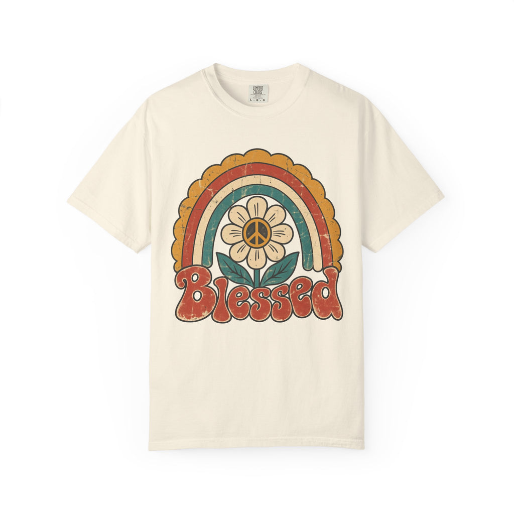 Blessed T-shirt in Ivory, front view