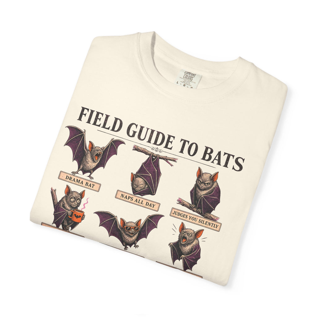 Field Guide to Bats T-shirt in Ivory, folded view