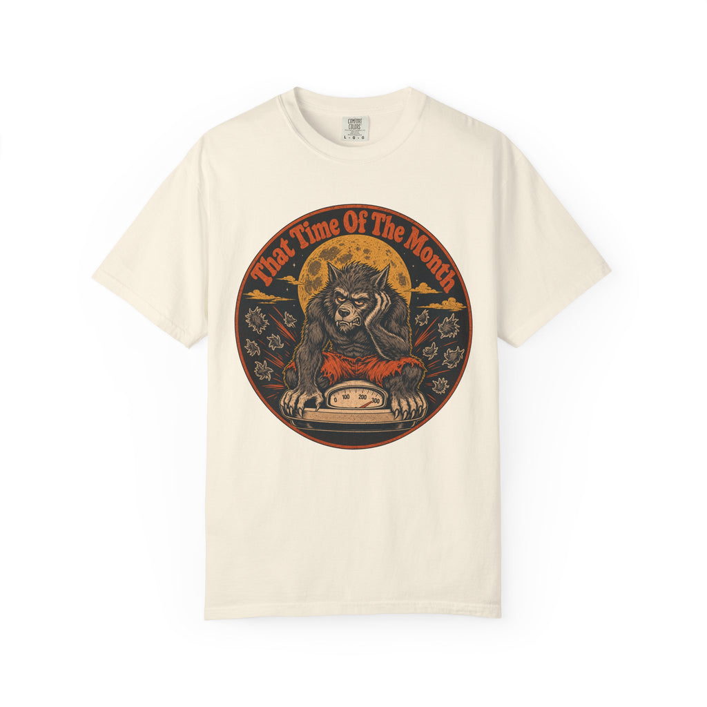 That Time Of The Month Werewolf T-shirt in Ivory, front view