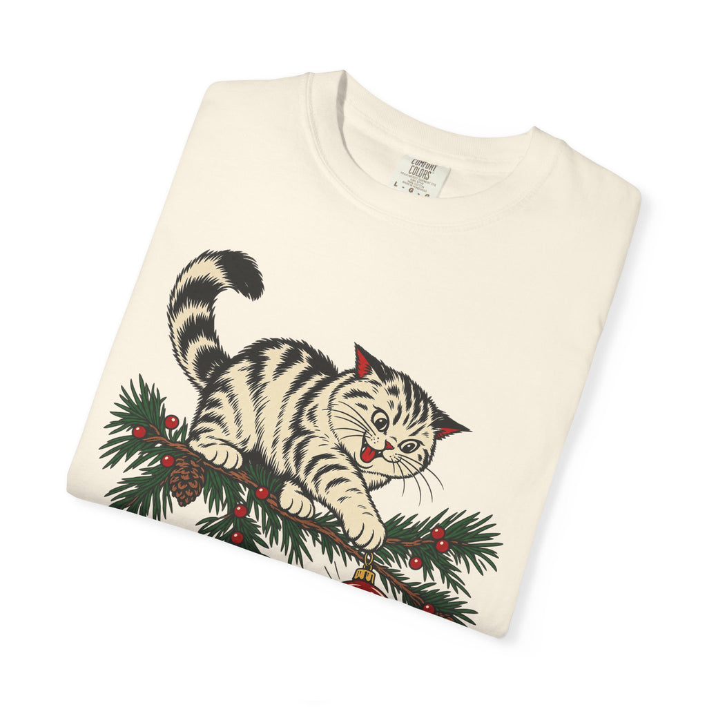 Joy To The World T-shirt in Ivory, folded view